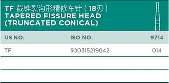 TF Tapered Fissure Head