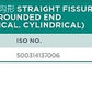 FG Straight Fissure Head with Rounded End